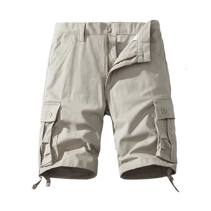 Mens Cotton Shorts Cargo Knee Pants Tactical Casual Sports Shorts Man Hiking Fishing Y2K Clothes Y250814