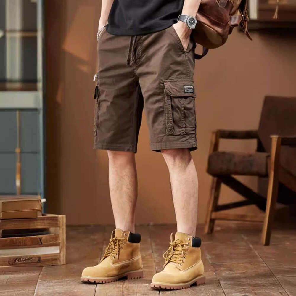 American Style Trendy Brand Cargo Men's Summer Loose Mid-Length Pants New Casual Five-Point Shorts B5