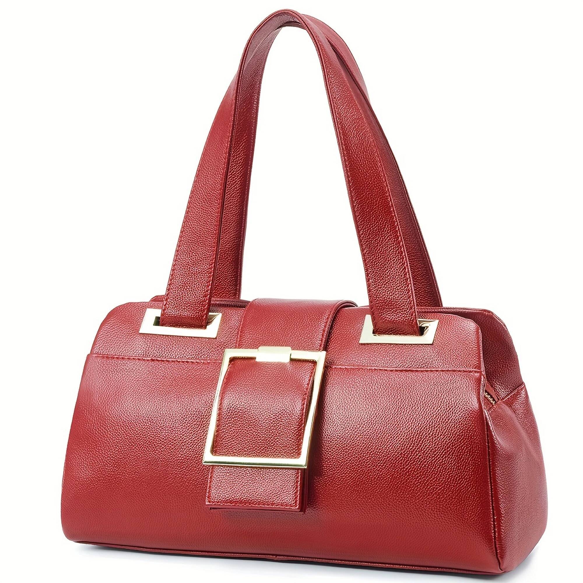 Tote Bags Woman Genuine Leather Designer Elegant Purses And Handbags Multi-Compartment Shoulder Bag With Zipper