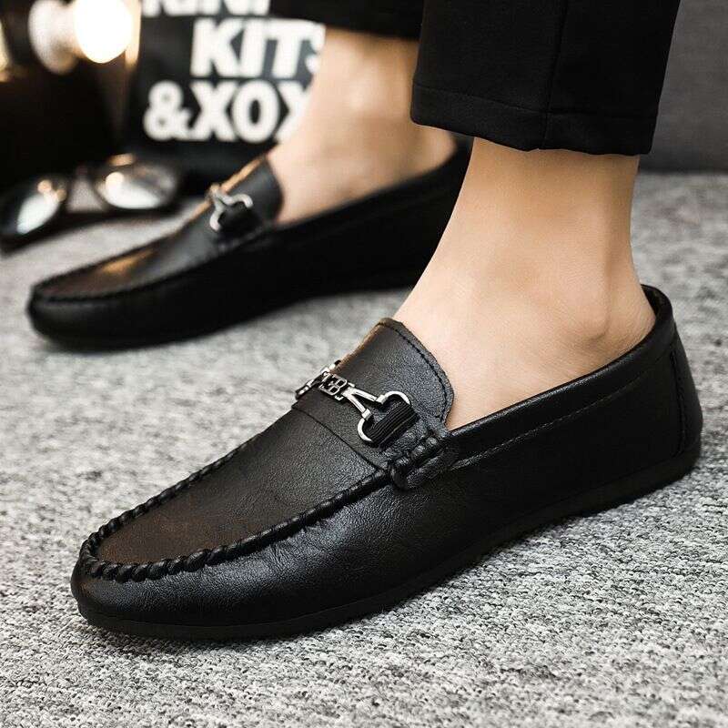 2025 New Summer Lazy Driving Lefu Chao Versatile Casual Korean Edition Shoes Men's