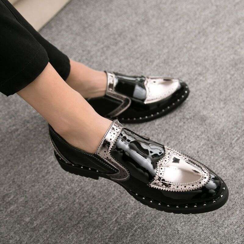 Men's Loafers Breathable Casual Leather Moccasins Business Slip On Shoes