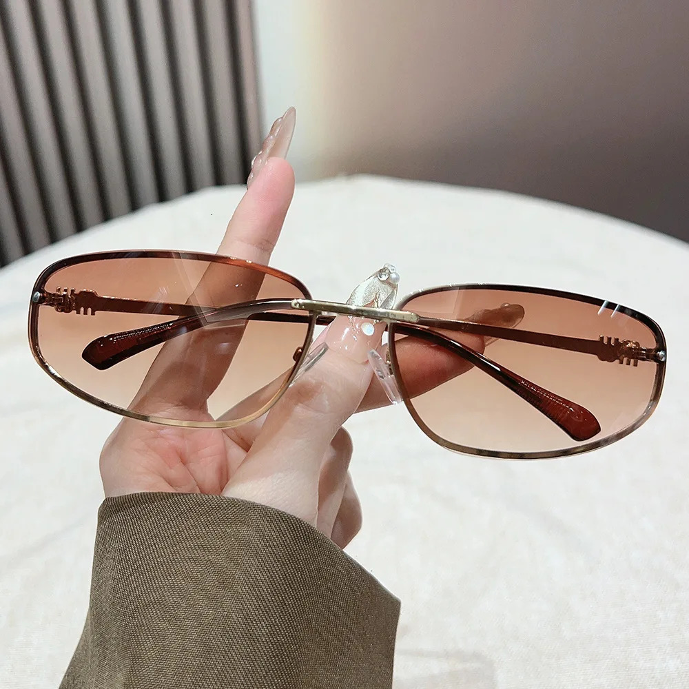 Y2K sunglasses for women men vintage alloy small square hip hop sun glasses ladies silver mirror sexy shades driving eyewear 250812