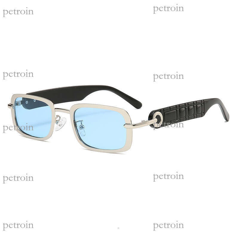 Square Frame Metal New Men's Sunglasses UV400 Fashion Women's