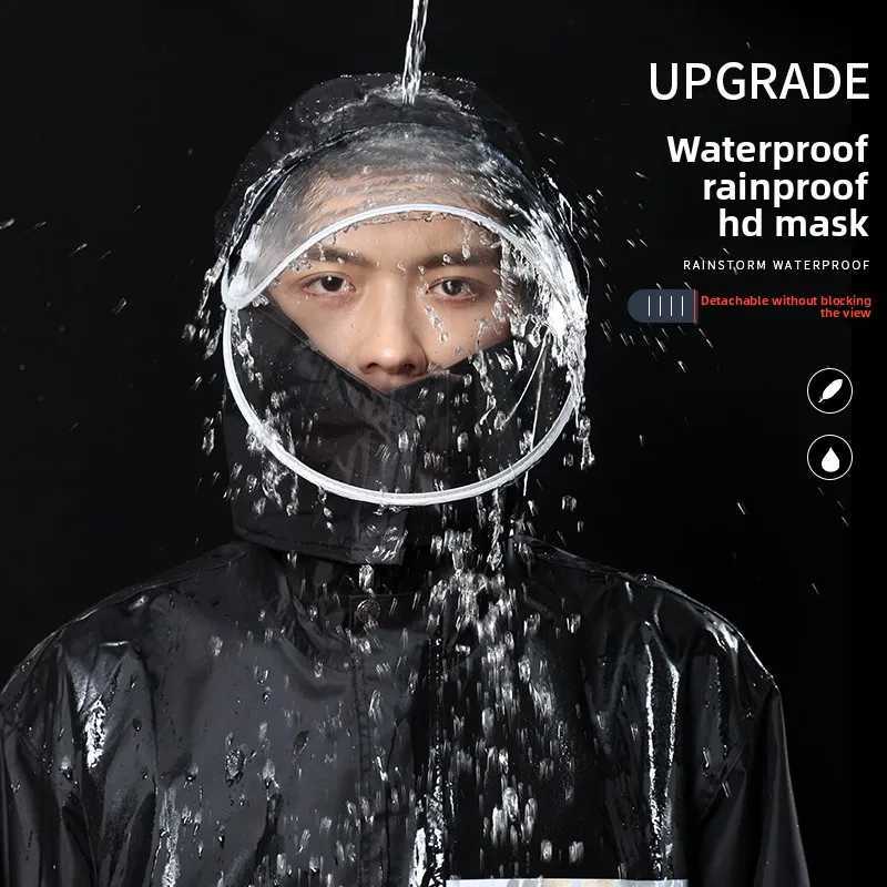 Raincoat Rain Pants Suit Full Body Men and Women Split Electric Car Riding Fishing Clothes Reflective Waterproof Raincoat Y250814