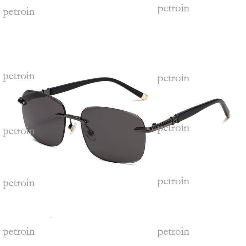 New Frameless Edge-Cut Fashion Sunshade Internet Celebrity Same Style Driver Driving Sunglasses