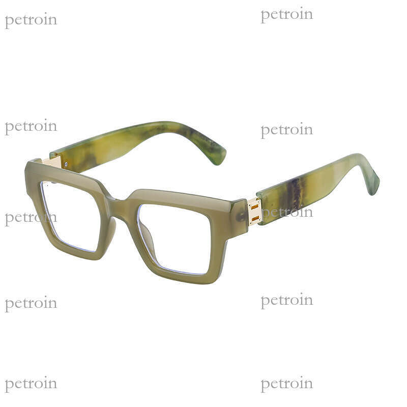 New Square Frame Fashion Anti-Blue Light Simple Elegant High-End Feel Non-Prescription Glasses with Prescription Options