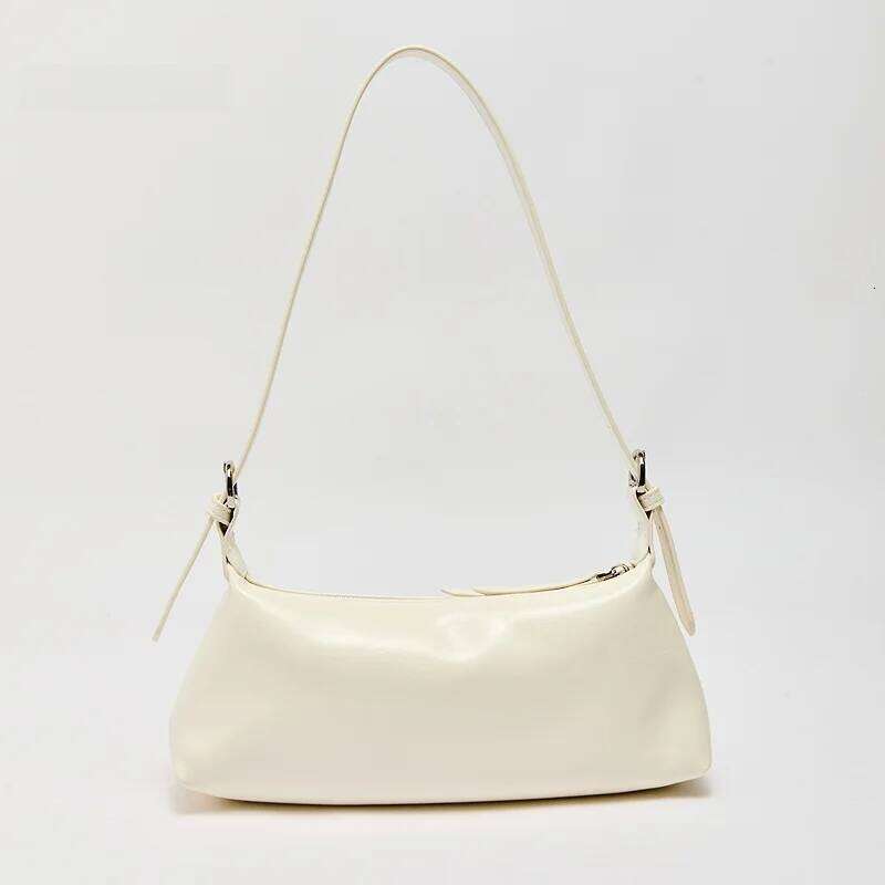 Casual Summer Underarm Women's Satchel Lazy Sle Korean Simple Faion Soft Leather Crossbody Bag Square Ape Medium Size