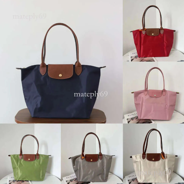 2025 AAA Designer Nylon Tote Shoulder Bags Computer Women Lady Large Shopping Bag Handbags Beach Navy Blue Black Brown Large Sizes Longize Champity Tote Bag 123 234