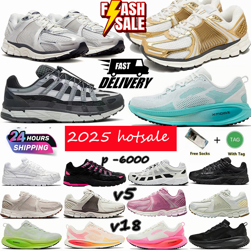 designer Shoes P 6000 P 6000s Vomero 5 Metallic Gold Silver Vomero 18 Running Shoes Women Mens Photon Dust Pink Platinum Tint Trainers Runners Sneakers