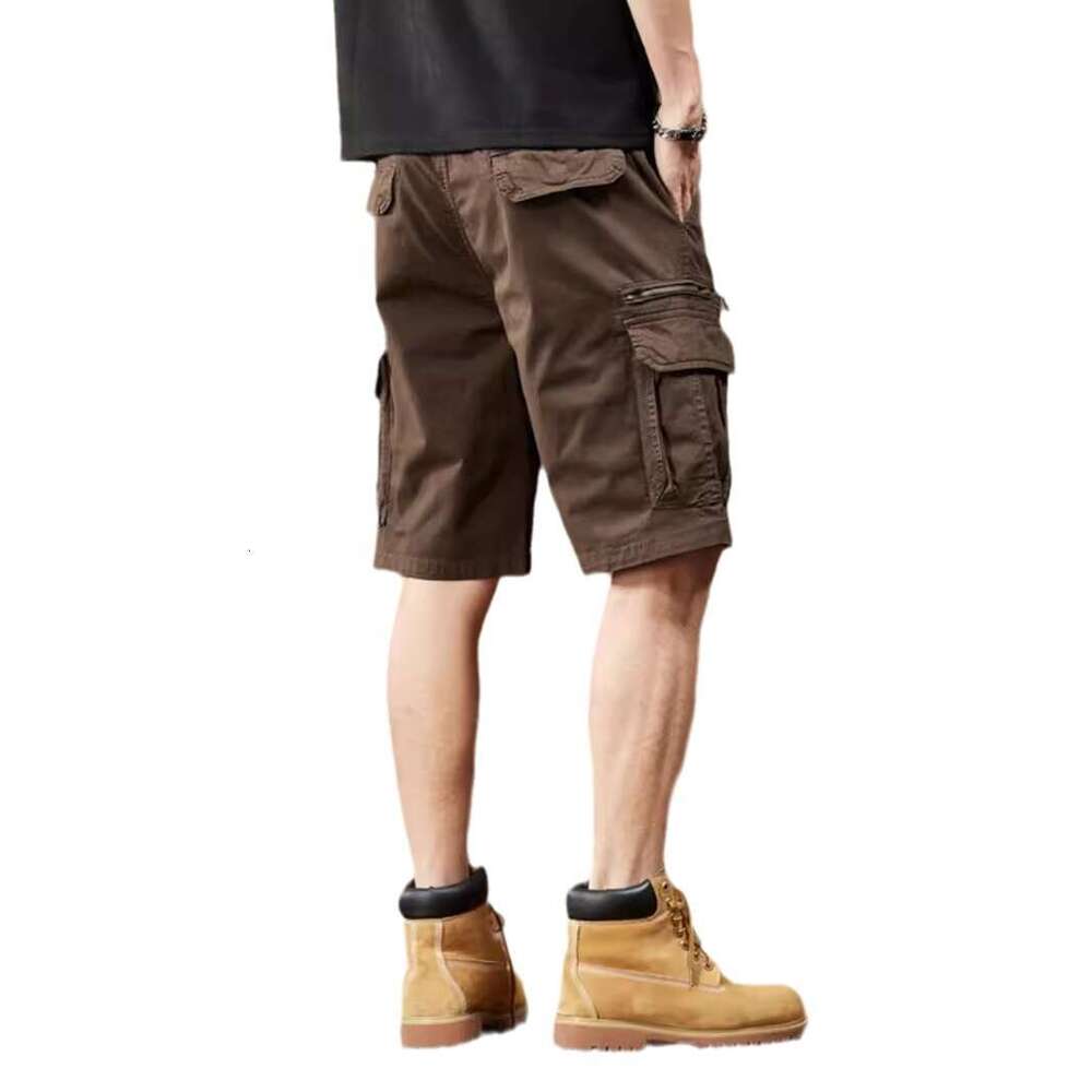 American Style Trendy Brand Cargo Men's Summer Loose Mid-Length Pants New Casual Five-Point Shorts B5