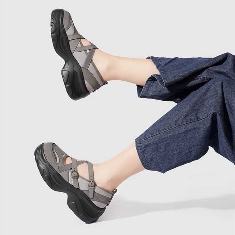 Ballet Style Fashion Spring Autumn Mary Janes Women Flats Comfortable Soft Platform Sports Loafers Casual Chunky Sneakers Shoes 250809