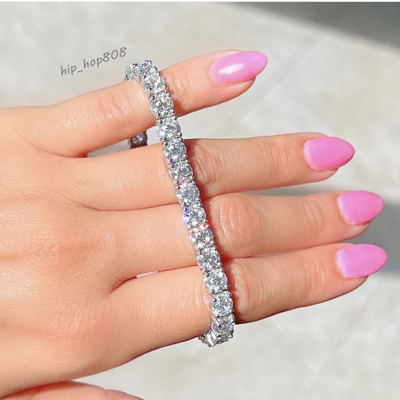 Hot Selling Pass Diamond Tester Iced Out GRA Certificates 2mm 3mm 4mm 5mm 6.5mm VVS1 Moissanite Diamond Tennis Bracelets Men