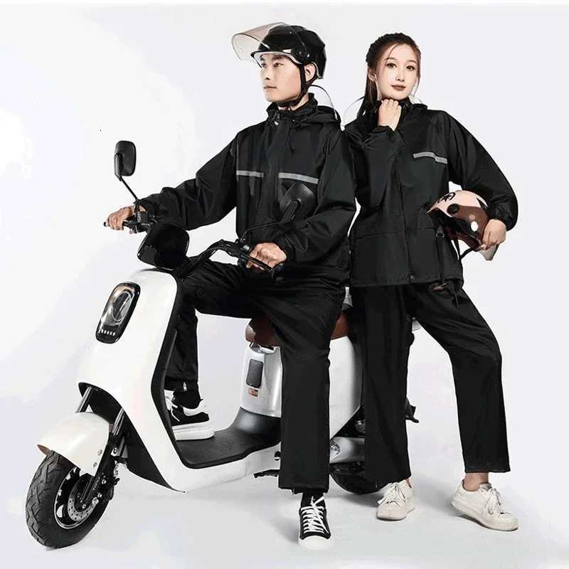 Raincoat and Rainpants Suit Full Body Rainstorm Prevention Electric Bicycle Motorcycle Takeaway Riding Reflective Split Raincoat Y250814