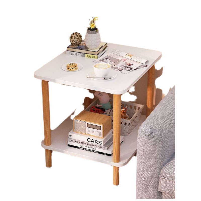 M9014 Small square table for home use Small apartment balcony coffee table Simple double-layer tea table