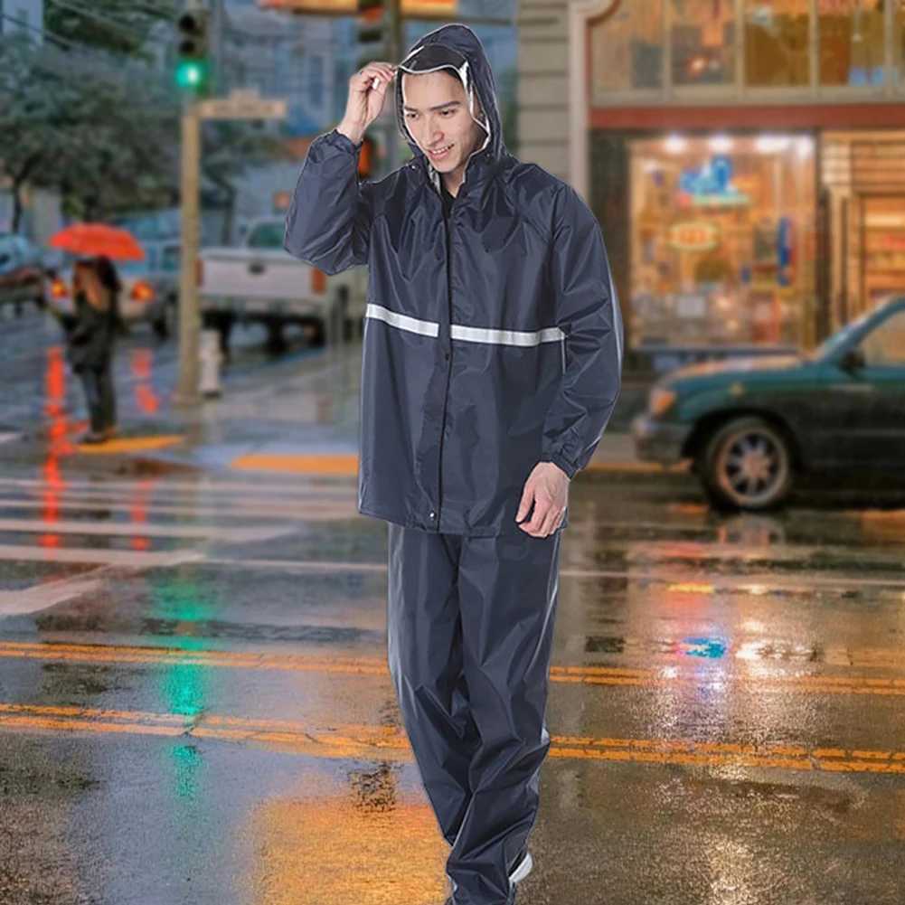 Raincoat and Rainpants Suit Waterproof Riding Reflective Split Raincoat Camping Hiking Fishing Raincoat for Motorcyclist Rider Y250814