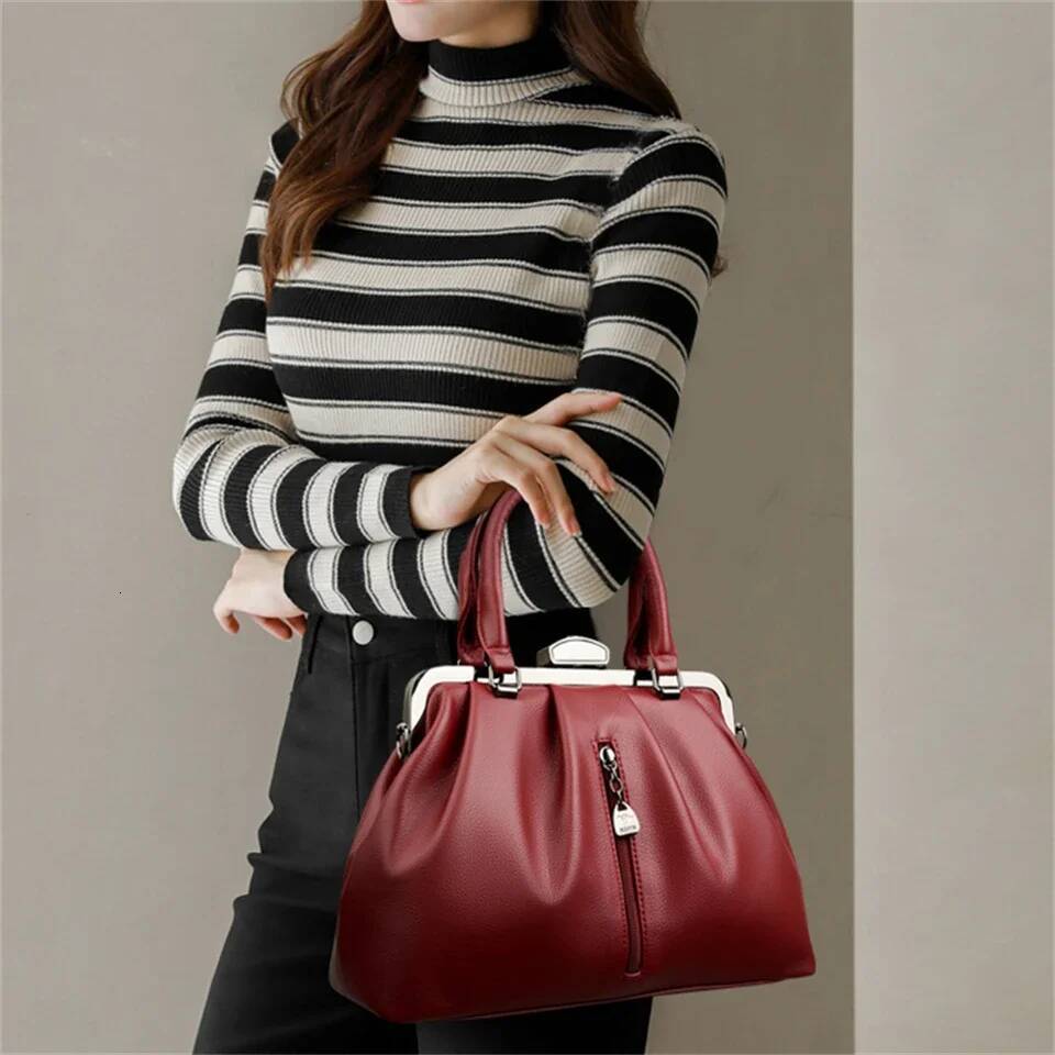 Brand Fashion Handbags Designer Casual Tote Bag High Quality PU Leather Shoulder Crossbody Bags For Women
