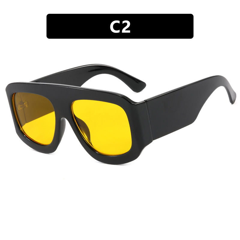 2025 New Arrival Women Over sized Square Sunglasses Trendy European American UV Protective Sunwear with High End Aesthetic