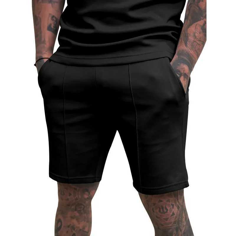 Summer European and American Solid Color Shorts Casual Fitness Sports Pants for Men Y250814