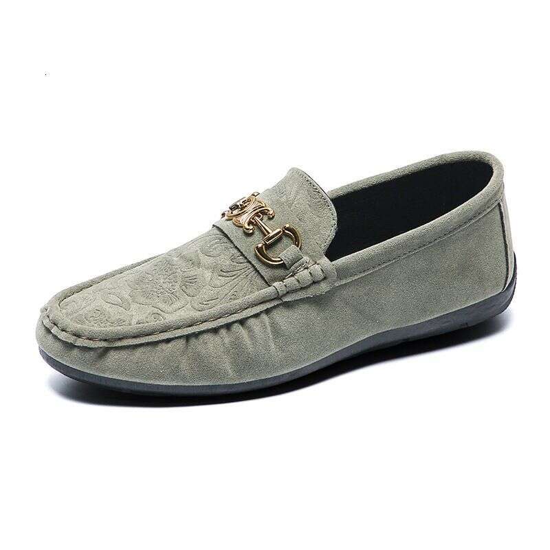 Bean 2023 new spring and autumn comfortable suede business fashion casual trend driving shoes men