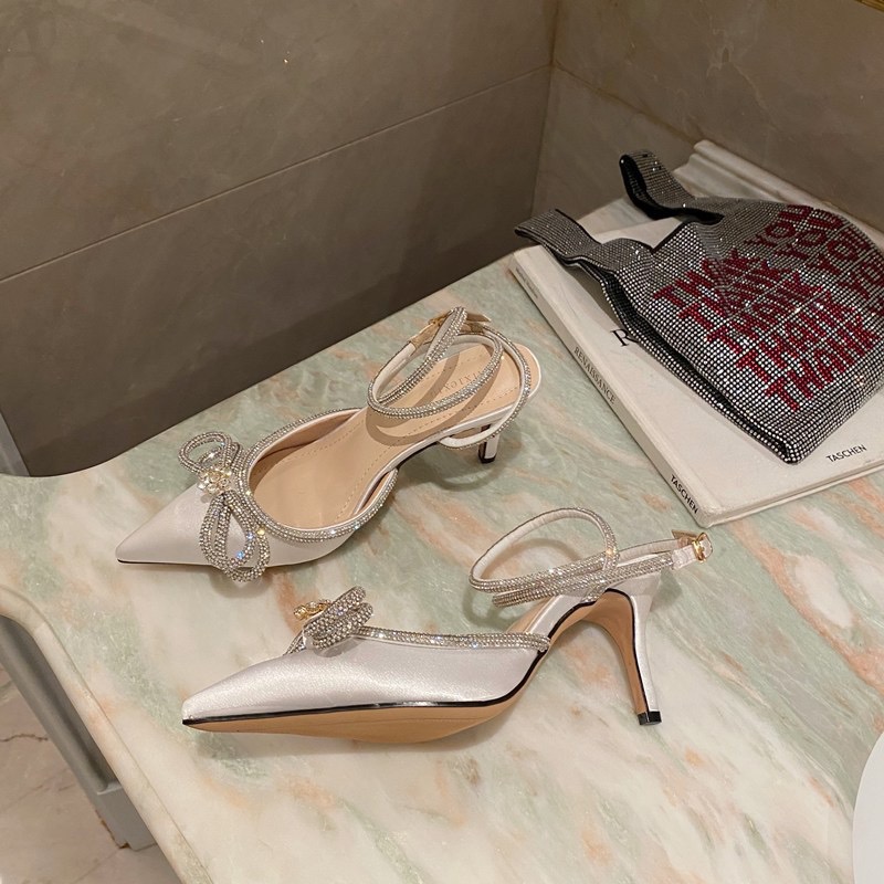 NEW free shipping High Heels & Bag Set: Pointed Toe, Elegant Wedding Party hot Shoes for Women, 2024 Fashion