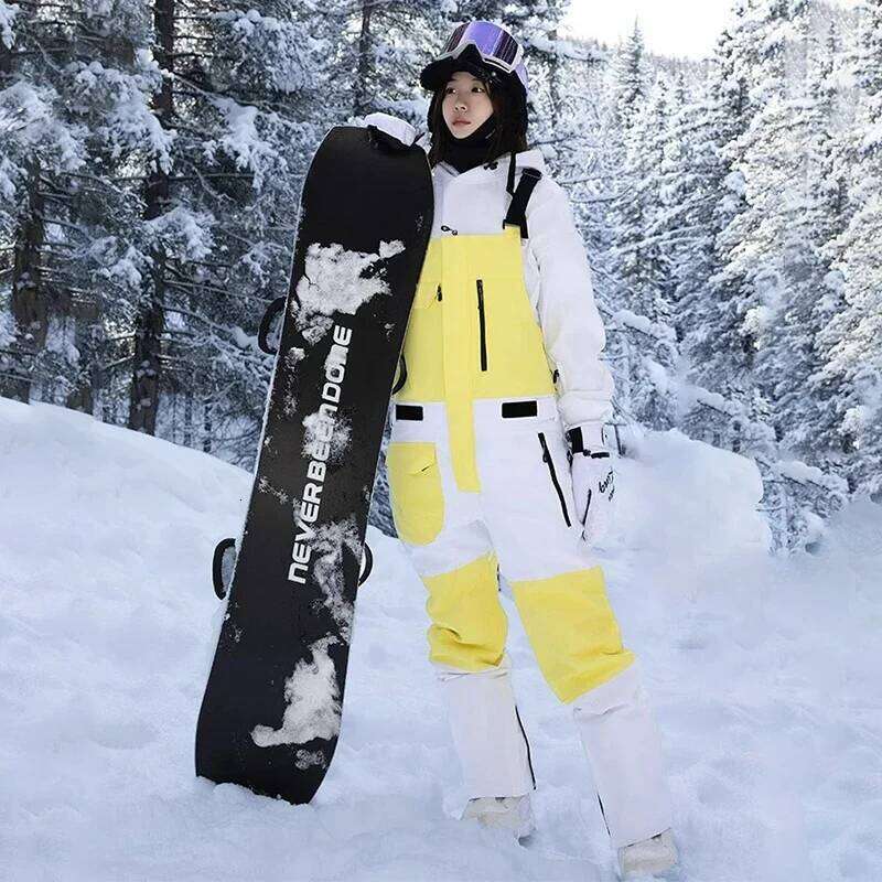 Outdoor Skiing Trousers Winter New Snowboard Wear Thermal Ski Pant Men Waterproof Windproof Jumpsuits 2025 Warm Women Snow Pants