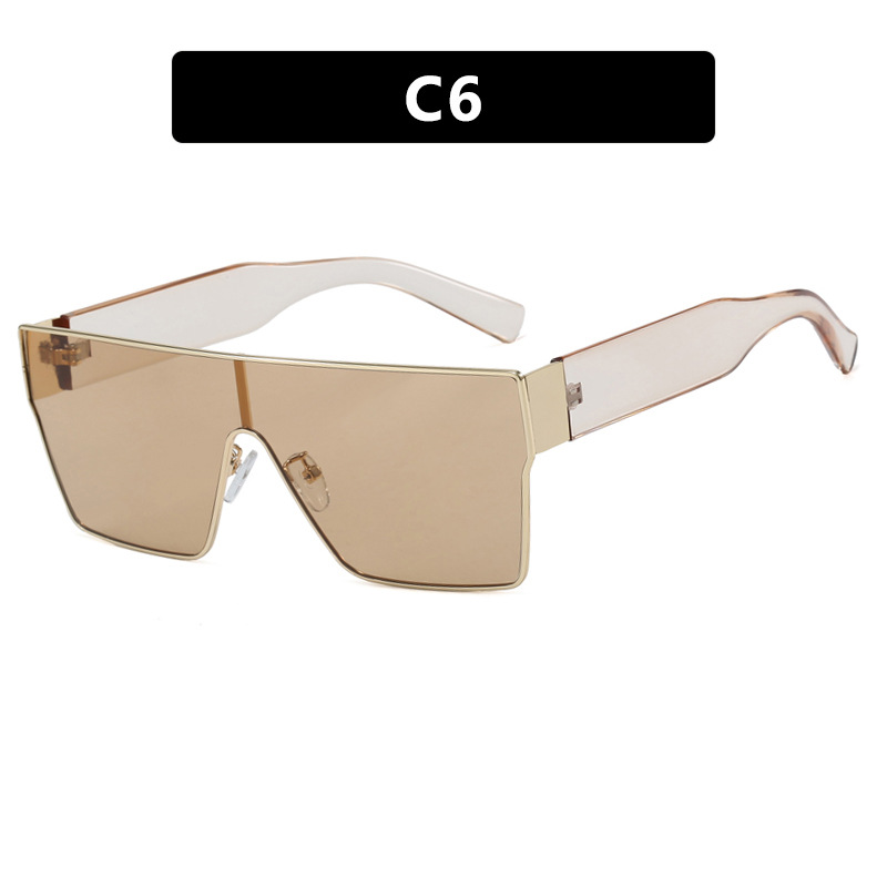 2025 New Arrival Women Square One Piece Over sized Sunglasses Trendy High End UV Protective Sunwear for Stylish Shading