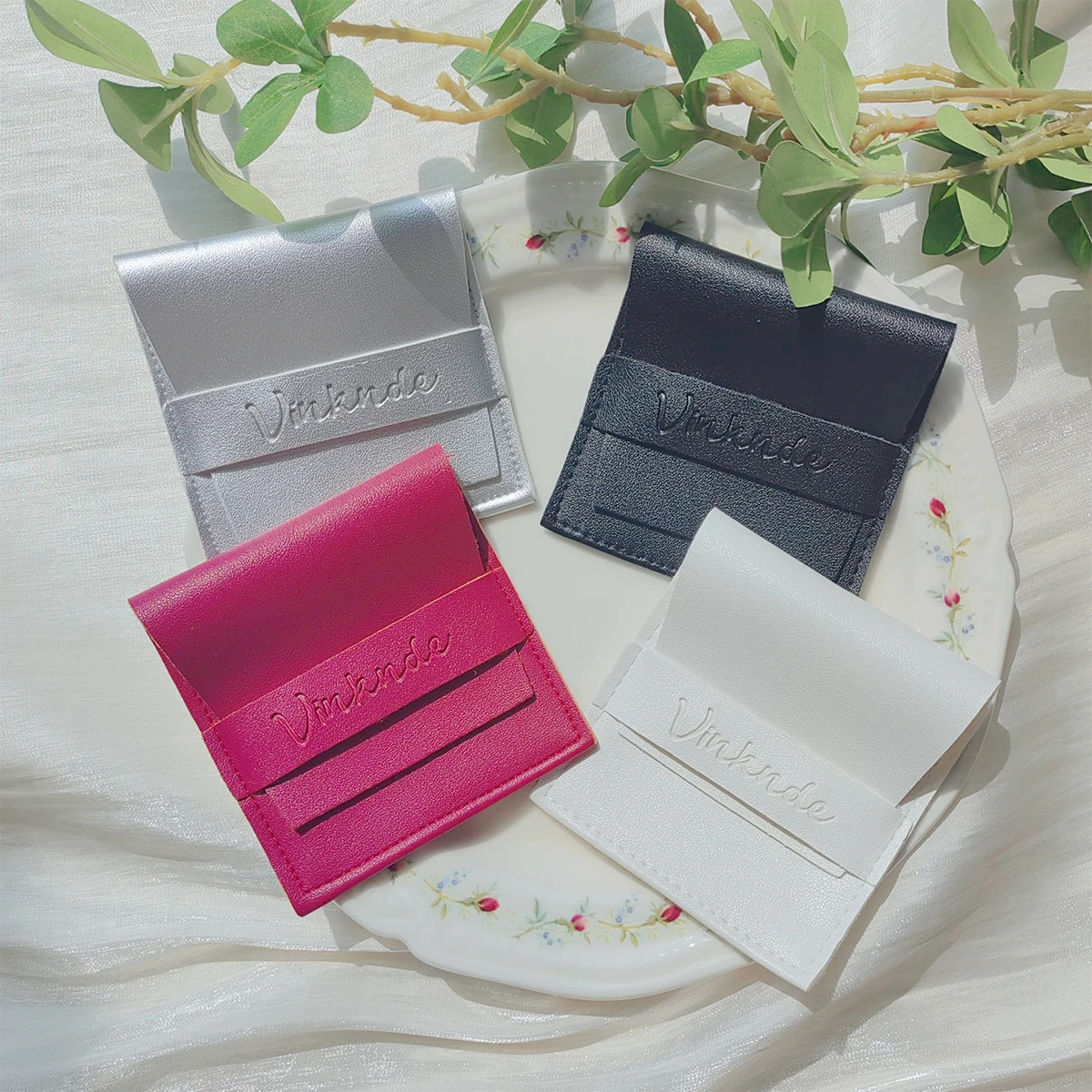 100pcs Travel Jewelry Bags Custom Fashion Ring Earring Stud Organizer Pouch Flap Pockets Storage Case for Women Girl Gift 250804