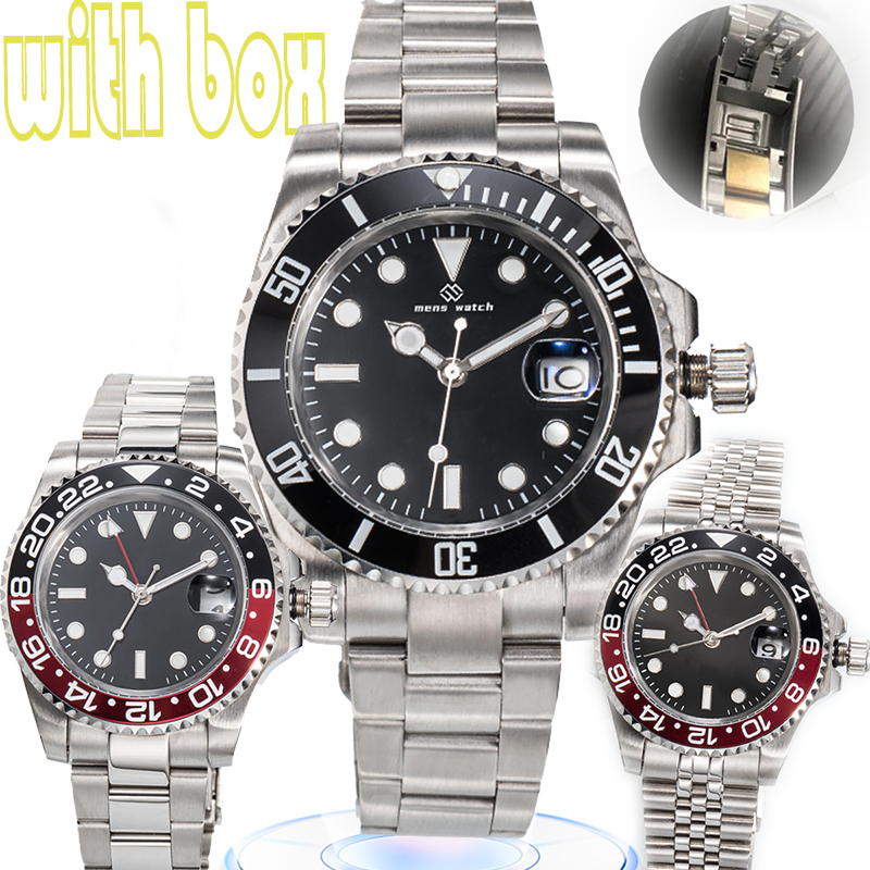 41mm Men's Fully Automatic Mechanical Ceramic Watch Stainless Steel Sliding Buckle Sapphire Luminous Watch Montreux Luxury Watch Casual Style
