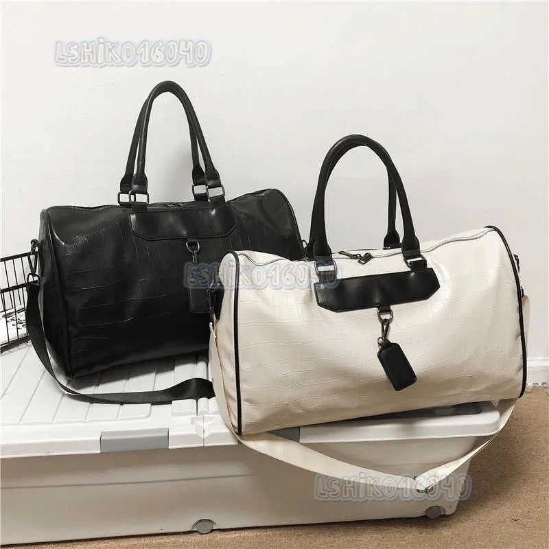 PU Leather Travel Bags Luxury Sport Backpack Men Portable Male Shoulder Bag Women Handbags Vintage Gym Duffle Bags H250814