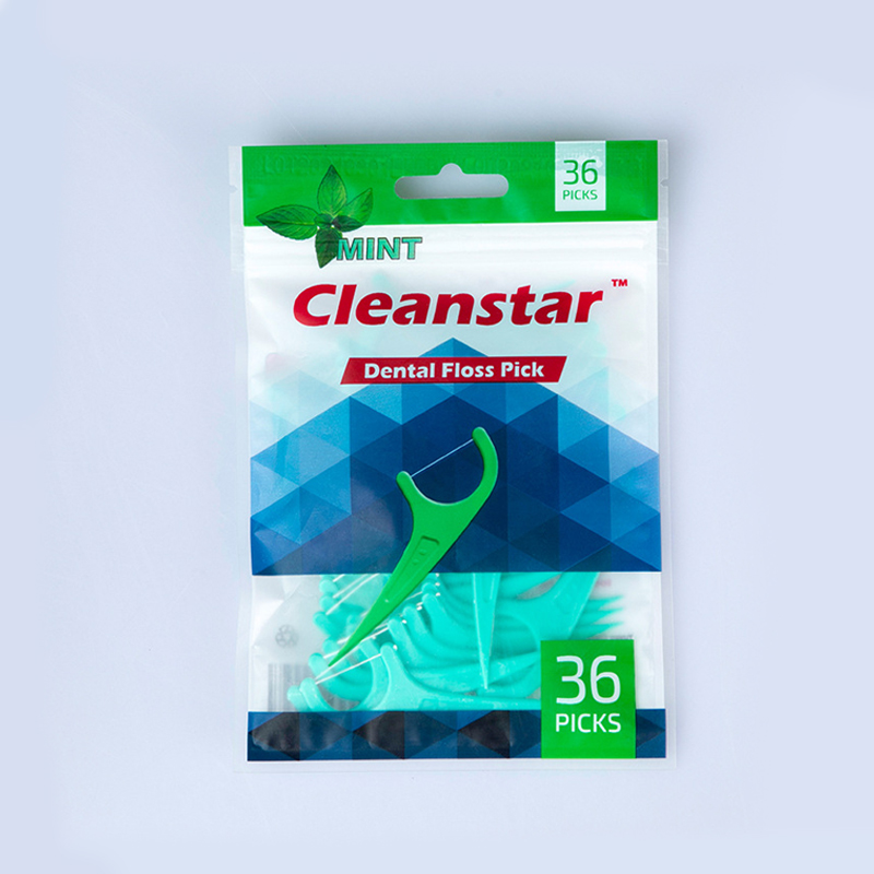 36-piece bag of premium portable dental floss sticks that are gentle on gums, suitable for hotels and home use, with bow-shaped floss picks