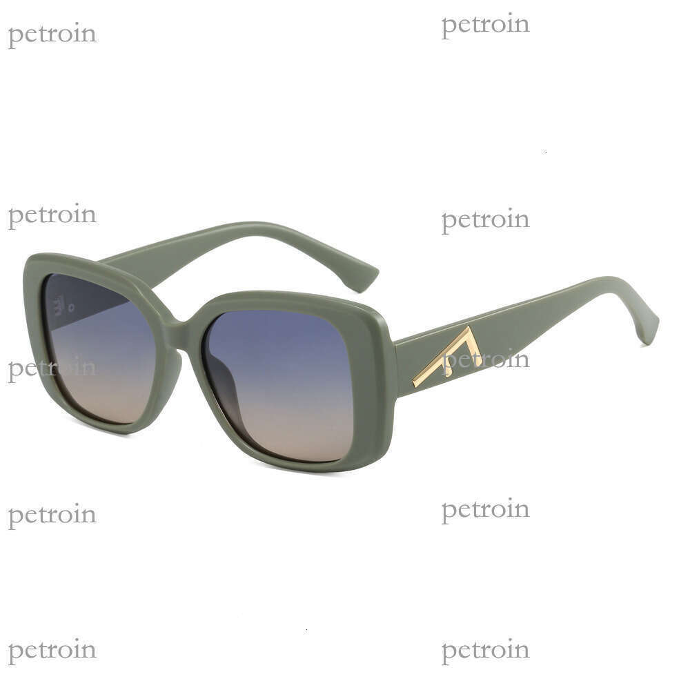 25 New Style Personality Large Frame F Model Wide Temple Ins Street Fashion Trend Women's Polarized Sunglasses