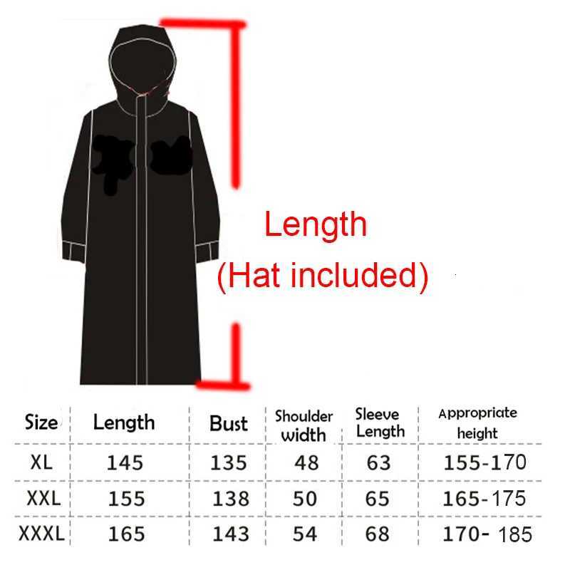 Hooded Rain Poncho Waterproof Windbreaker Women Raincoat Men Black Rain Clothes Covers EVA Rain Coats Motorcycle Rainwear Y250814