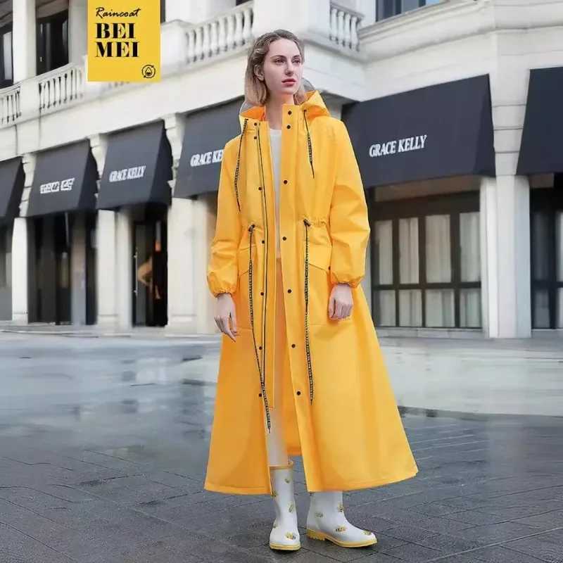 Mens and Womens Single Long Style Full-body New Cycling Rain Poncho Y250814