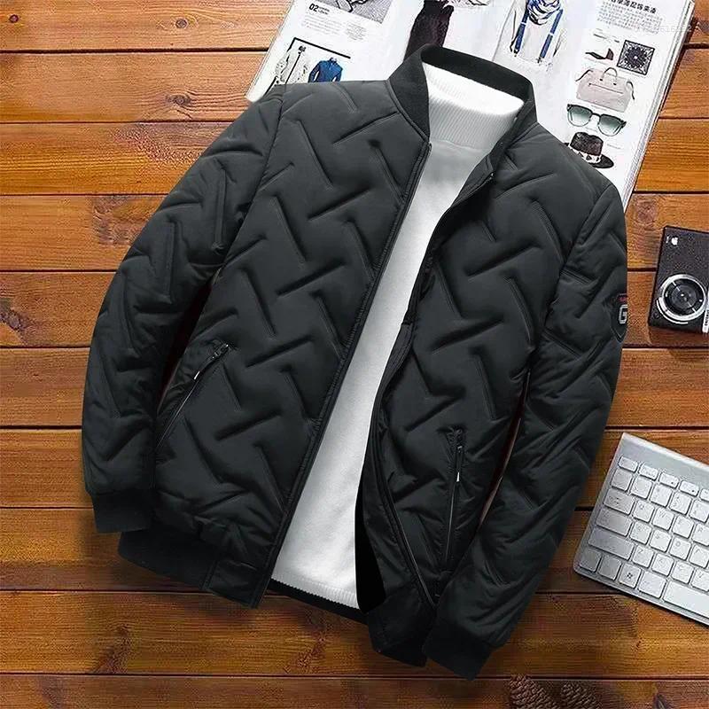 Men's Down 2025 Autumn Winter Jacket Men Cotton Padded Korean Streetwear Casual Fashion Clothing Male Warm Coats 5XL