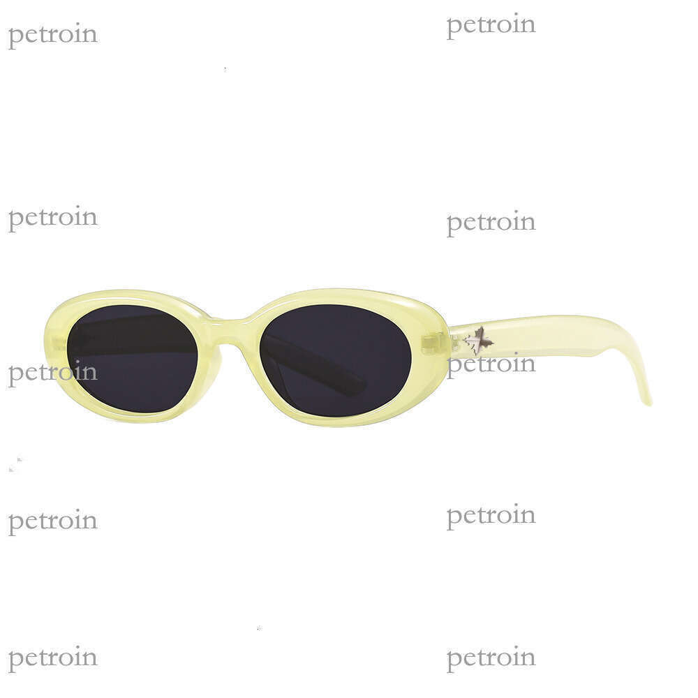 Fashion Small Round Frame Unisex Polarized Classic Personality Rivet UV Protection Sunglasses