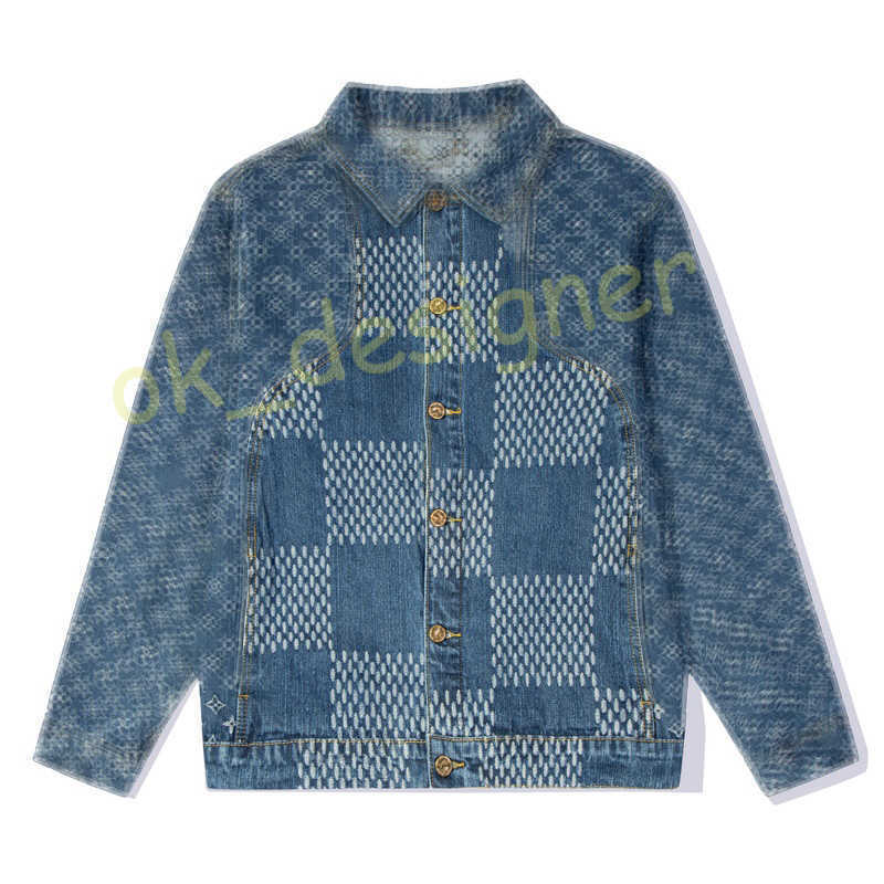 Designer men's denim jacket long sleeved button Washed Couple's Jacket for Men and Women Loose Fit coat luxury brand denim jacket Size S-XL