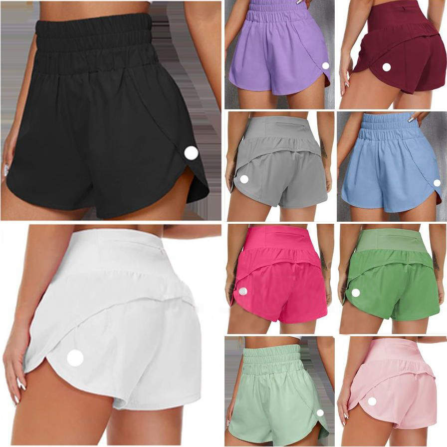 Speed up Short Women's High Waisted Running Quick Dry Athletic Workout Shorts jump close skin have ed Loose no awkward yoga Pilates Jogging pants