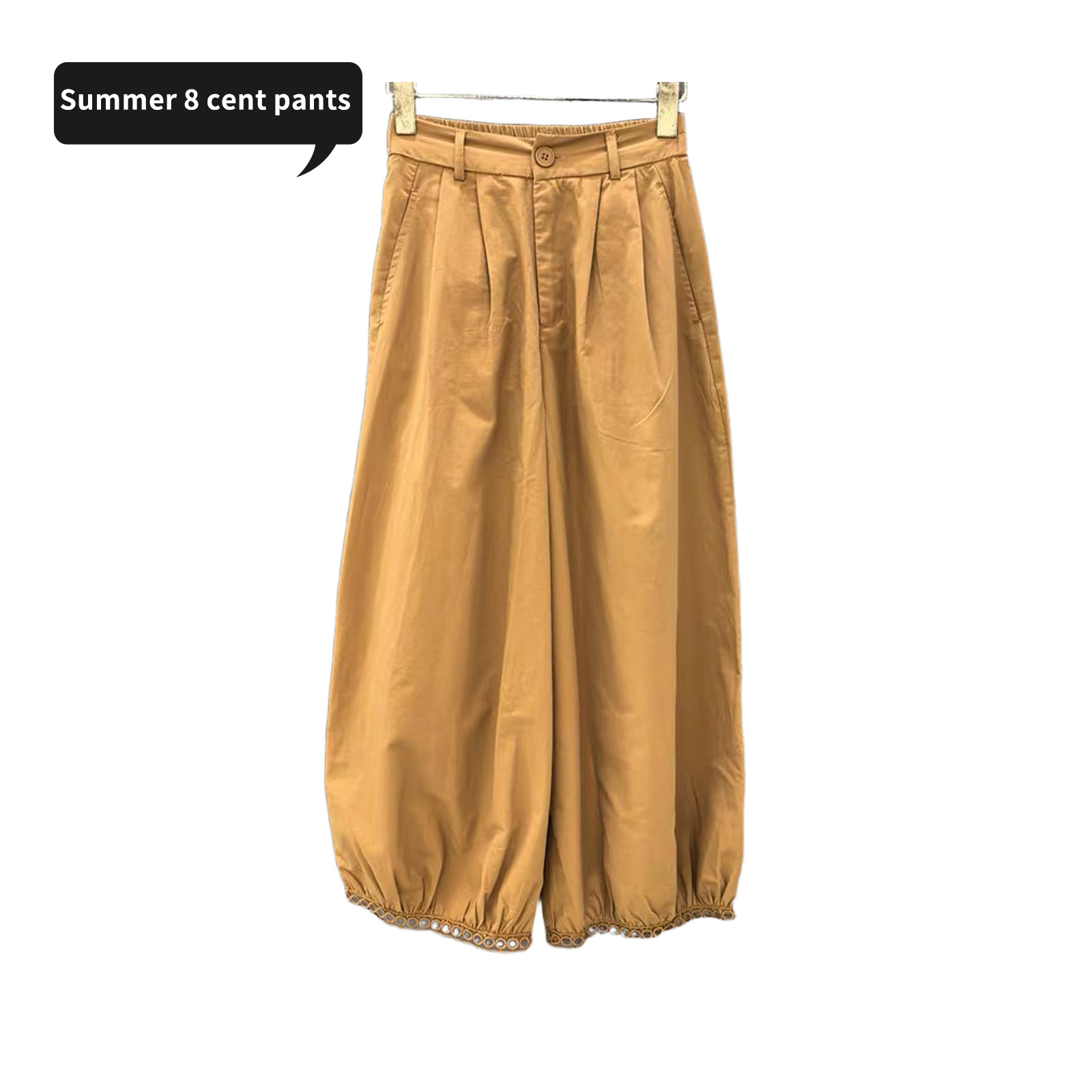 Women's Loose Fit Cotton Blend Casual Pants - Breathable & Comfortable Summer Wear