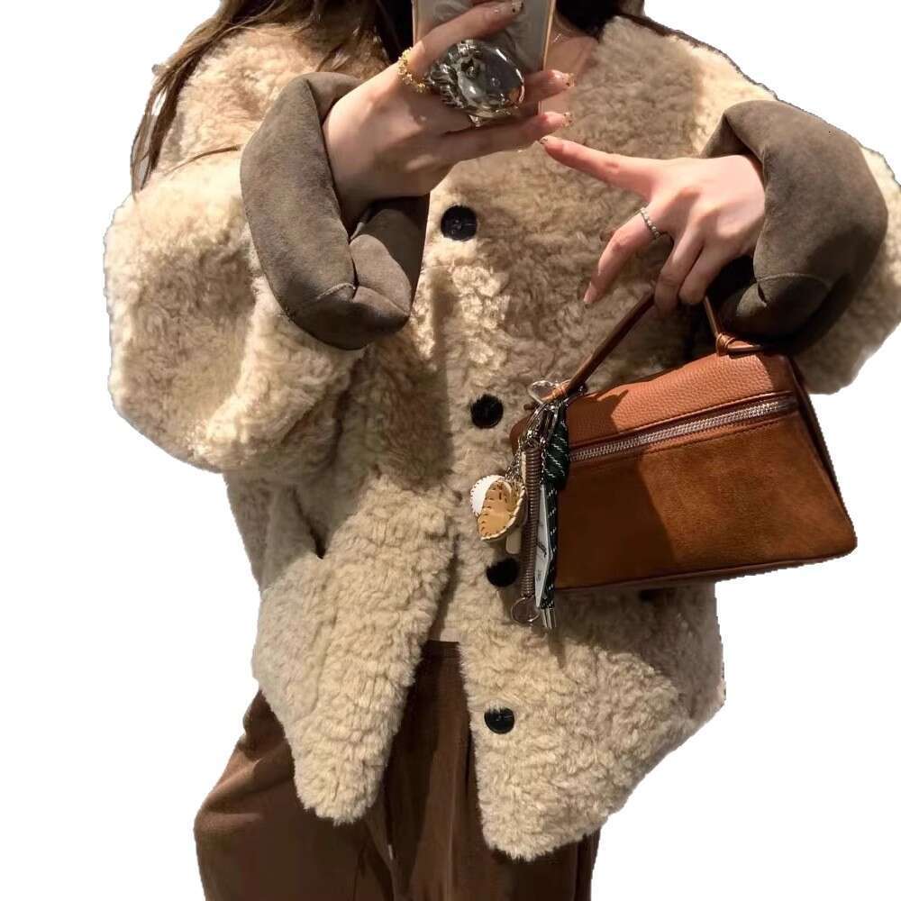 Fashion Warm Faux Fur Jacket Women Korean Casual Elegant Loose Sweater Coat Autumn Winter Vintage Y2K Solid Female Tops New