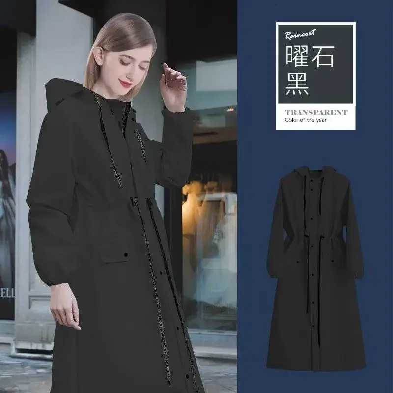 Long Clear PVC Raincoat for Adults - Waterproof Full Body Protection for Motorcycle Hiking Heavy Rain Y250814