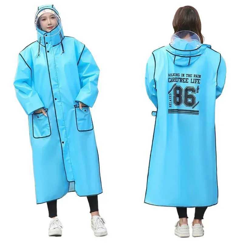 EVA Unisex Adult Raincoat Thickened Raincoat BicycLE ELEctric VehicLE Poncho Explosion-PROof Rain Gear Rain Y250814