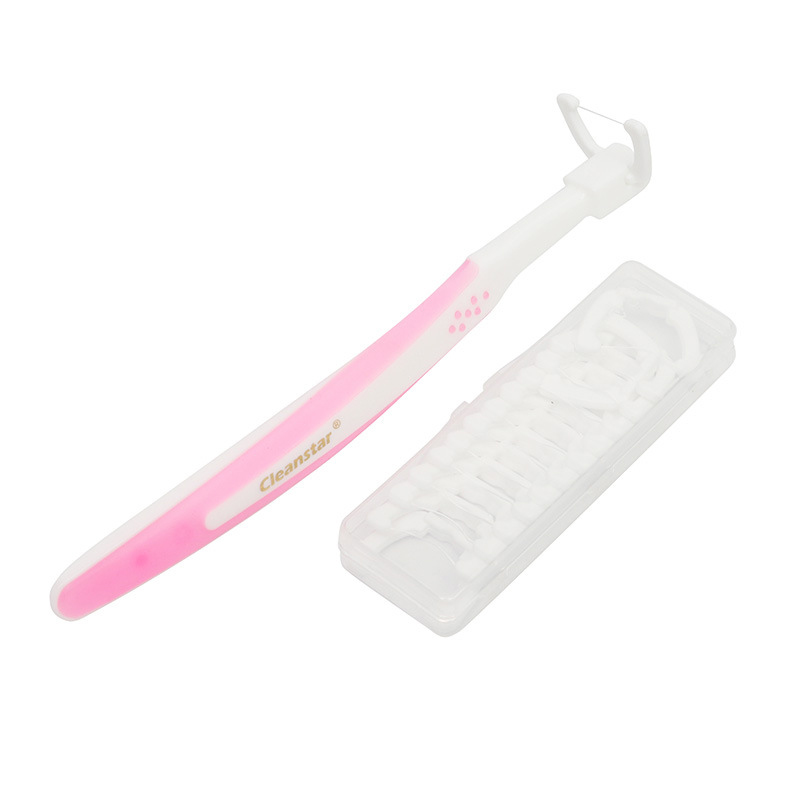 PP + silicone handle dental floss 200D replaceable head multi-specification oral cleaning care dental floss stick