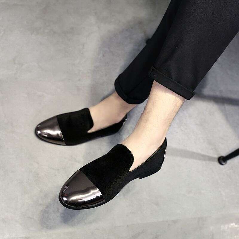 Veet Leather Single Bean Shoes, Oversized Loafers