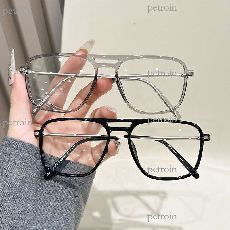 New Trendy Anti-Blue Light TR90 Prescription Glasses Frame with Metal Spring Hinges