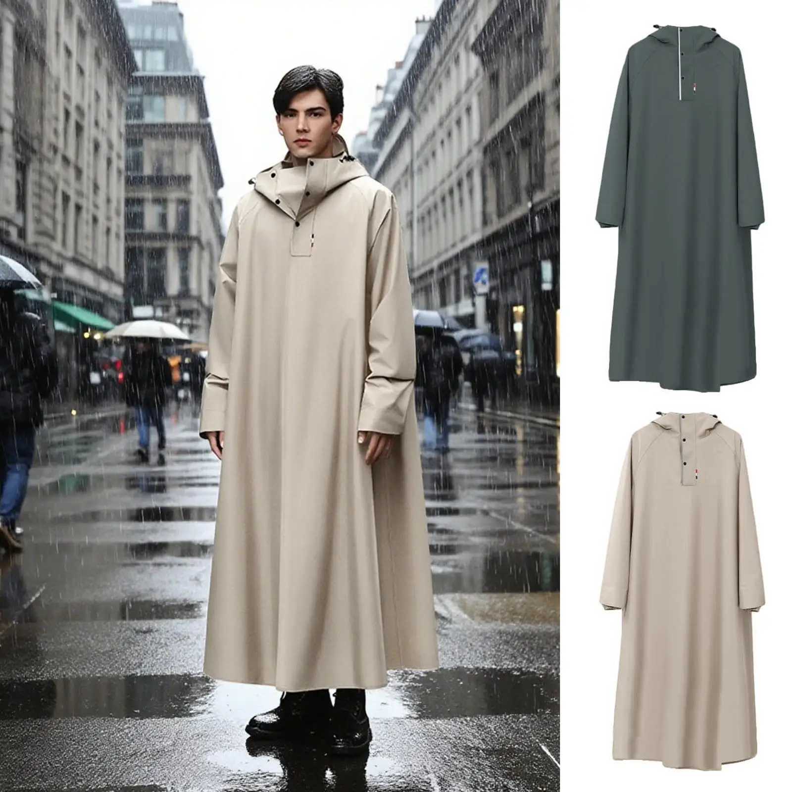 Poncho Rain Motorcycle Riding Raincoat Reusable Long Motorcycle Rain Poncho For Men Women Scooter Fishing Camping Outdoor Y250814