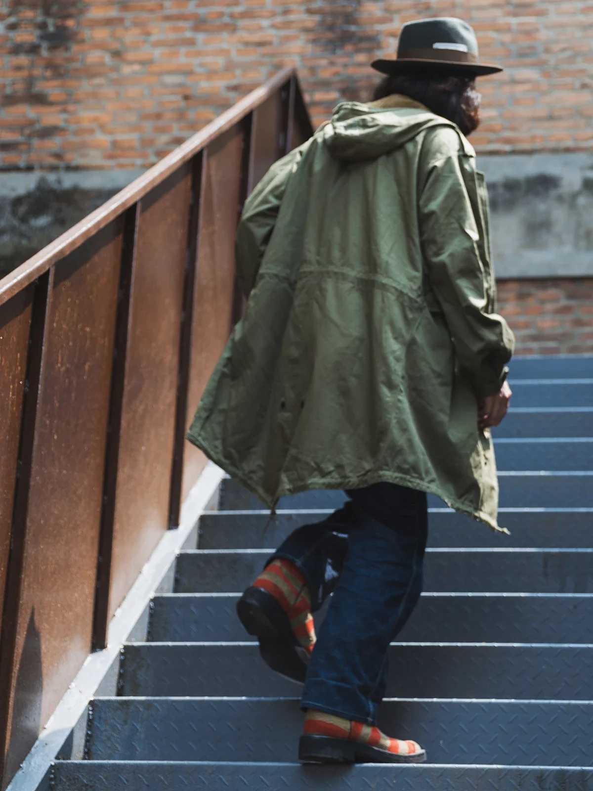 Bronson M-95 Fishtail Parka Shell Satin Cotton Army Type M-5 Coat Jacket W250815