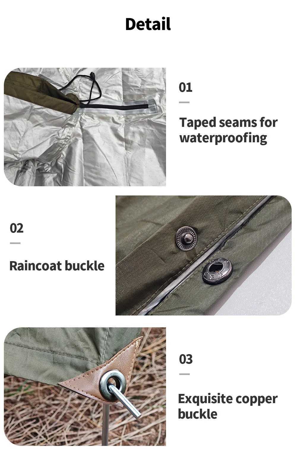 3 in 1 Hiking Rain Poncho Waterproof Reusable Lightweight Adult Men Women Unisex Outdoor Tourist Camping Backpack Raincoat Y250814