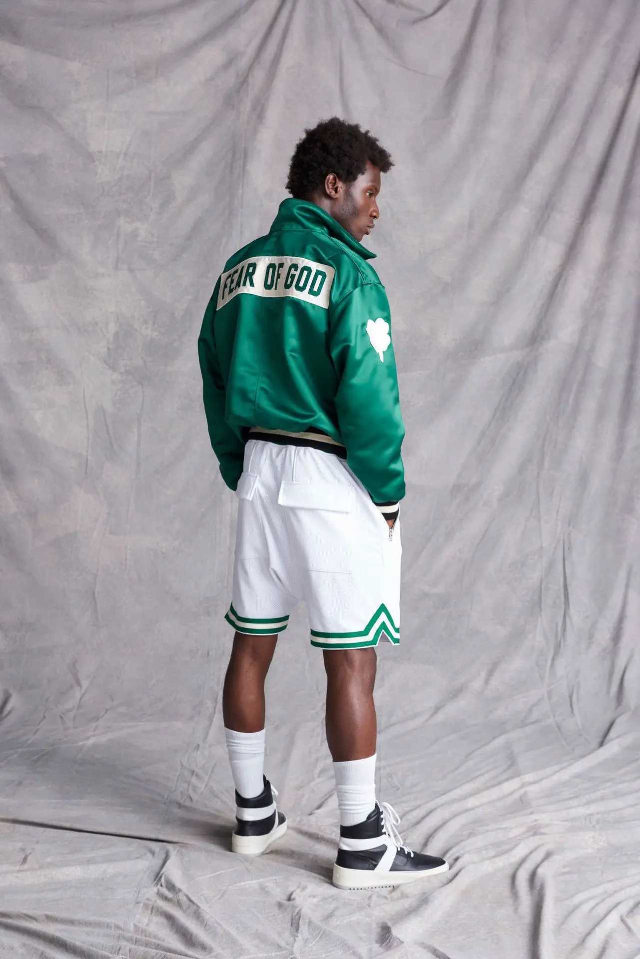 Athletic shorts Mens summer gym workout mesh breathable quick-drying zipper pocket Jogging beach basketball four point below th Y250814