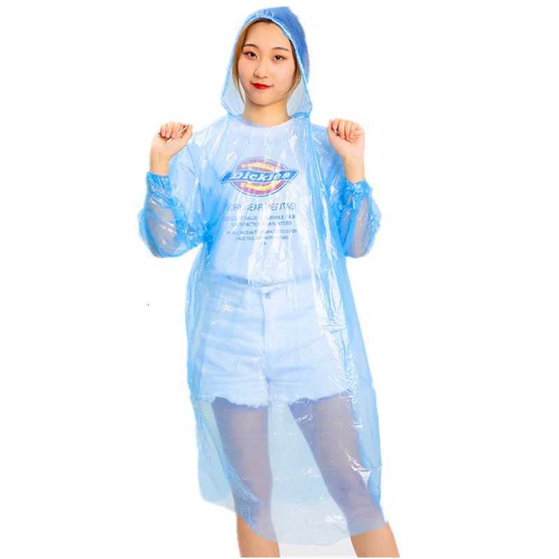 Card Raincoat Disposable Portable Raincoat Whole Body Rain Cover Thickened Adult Size Poncho Amusement Park Tour Y250814
