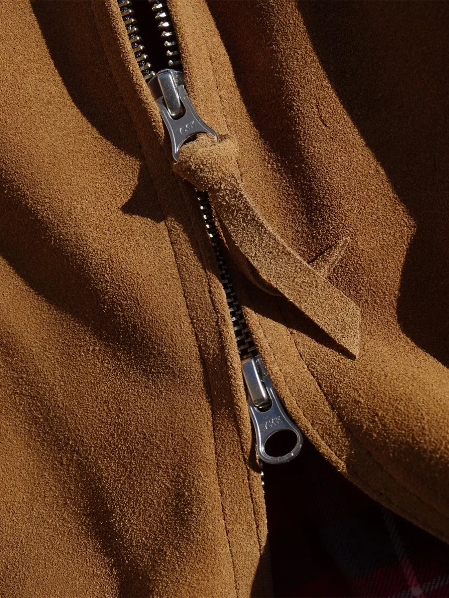 Suede Cowhide Classic British Leather Jacket 250808